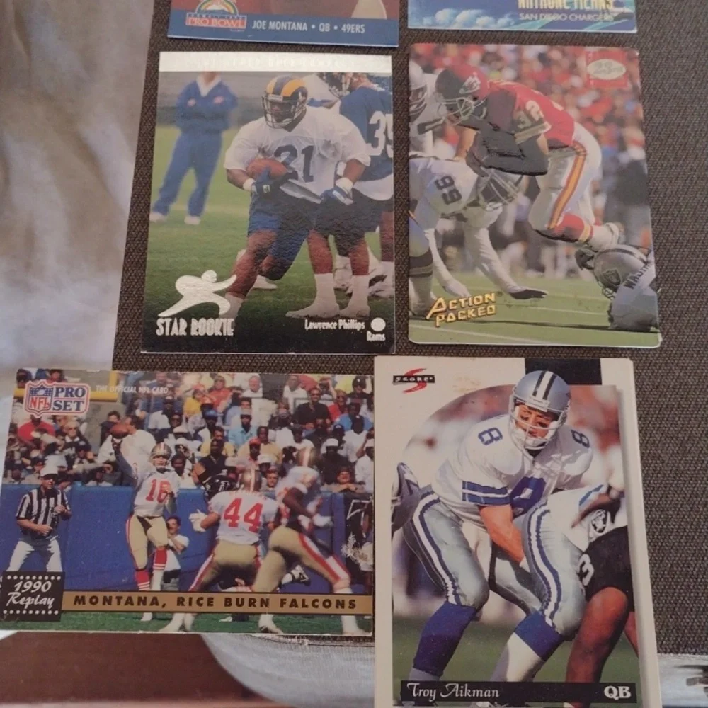 Assorted Football Trading Cards Collection